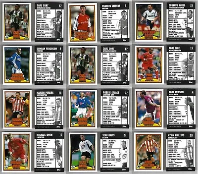 Topps 2001 Mini Bubble Gum Single Football (Soccer) Cards – Various Teams • £5.75