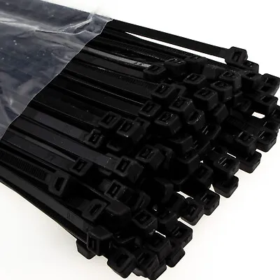 £2.24 • Buy Cable Zip Ties [50 PACK] Nylon Wraps High Quality Strong 150mm/200mm/250mm/300mm