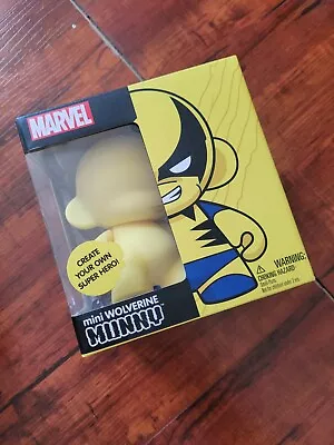 2013 Kidrobot Marvel 4  Mini Munny Wolverine Diy Vinyl Figure New • $15