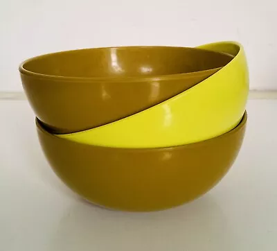Habitat Rare Vintage 3 X Melamine Stackable Cereal  Bowls Collectable / VGC • £12