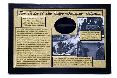 £48.35 • Buy WW2 Dug Shot Bullet American .50 Caliber From The Battle Of The Bulge With Case
