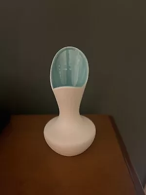Royal Haeger White Textured And Turquoise Vase 413 • $20