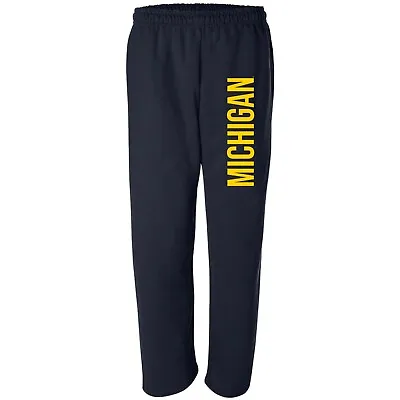 University Of Michigan Wolverines Super Block Sweatpants - Navy • $49.99