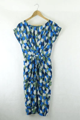 $82.50 • Buy Gorman Colourful Blue And Green Dress 6 By Reluv Clothing
