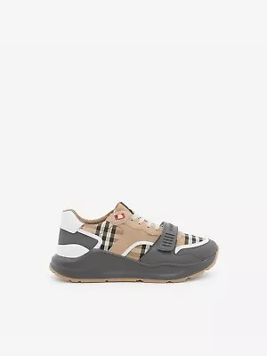 Burberry Vintage Check Leather & Suede Ramsey Sneakers • $399.50