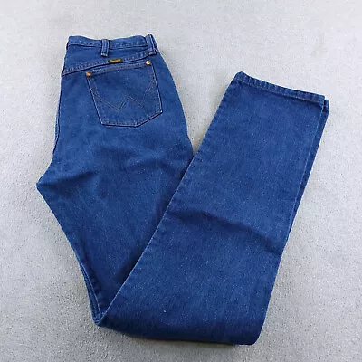 Wrangler Jeans Mens 36X38 Blue Denim Medium Wash Cowboy 13MWZ Cotton Vintage • $25