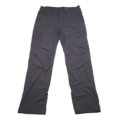 Men's L.L Bean Cresta Hiking Pants *36x34 Standard Fit Fleece Lined Gray 508240 • $19.99