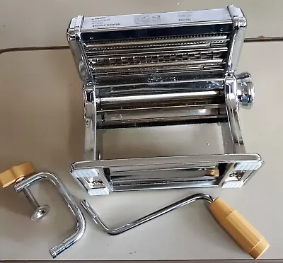 Marcato Atlas Pasta Noodle Maker Machine Hand Crank Turn Model 150 Made In Italy • $30