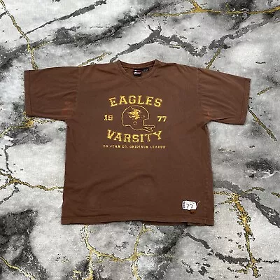 Vintage Bugle Boy T-Shirt Men’s Large 90s 2000s Y2K Clothing Brown Retro Adult • $18.88