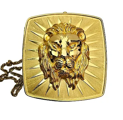 Vintage Harry Rosenfeld Gilt Metal Lion Minaudiere Bag • $675