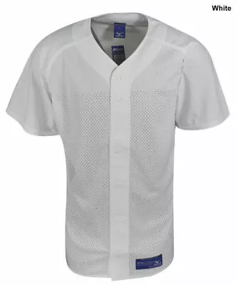 New Mizuno Youth Boys LARGE White Full Button Baseball Jersey • $15