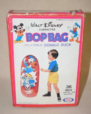 Rare Vintage IDEAL Disney DOANLD DUCK Bop Bag ~ Unused • $199.99