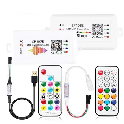  USB DC WIFI RF Music Controller For WS2812B WS2811 RGB Pixel LED Strip Lights • $6.58