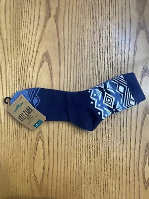 Northeast Outfitters Mens Neo Cozy Cabin Nordic Bands Crew Socks Size 8-12.5 • $14.95