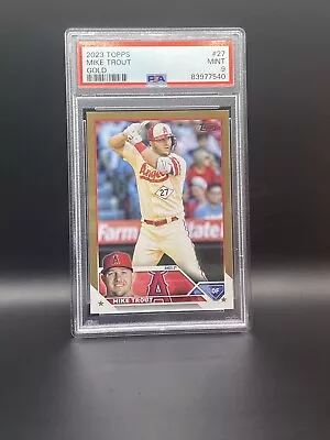 2023 Topps Mike Trout Gold Parallel /2023 PSA 9 MINT Los Angeles Angels • $49.99