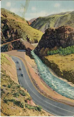 New Highway Bear Creek Canon Denver Mountain Parks Postcard Unposted Vintage • $2.95