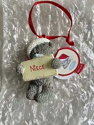 £2.49 • Buy Me To You Tatty Teddy Niece Christmas Tree Resin Ornament BNWT