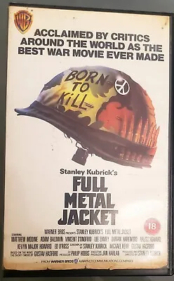 Full Metal Jacket Warner Big Box Ex Rental VHS Pre/Post Cert Stanley Kubrick  • £10