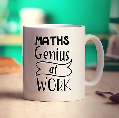 Maths Genius At Work Mug - 11oz Ceramic Cup • £11.49