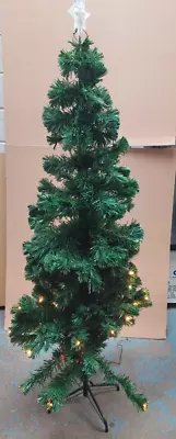 £32.99 • Buy 1.5 MLED Fibre Optic Pre Lit Christmas Tree Star Xmas Decoration1