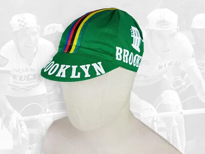 $13.50 • Buy BROOKLYN Retro Vintage Style Team Cycling Cotton Cap Eroica GREEN- FREE SHIPPING
