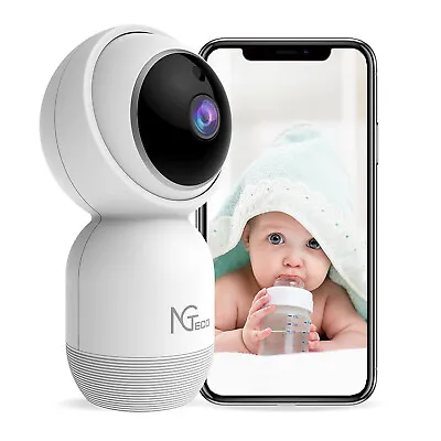 NGTeco WiFi Wireless 1080P Indoor Security Camera Night Vision/2 Way Audio(used) • $9.75