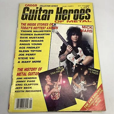 Guitar Heroes Of Metal Magazine One Number Five November 1987 Mick Mars • $10.32