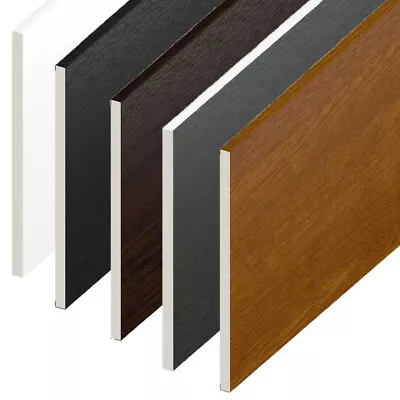 UPVC Flat Soffit Board PVC Plastic Skirting Flat Plastic- 9mm Thick  X 5m Length • £20.95