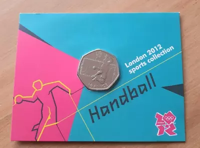 The Royal Mint 50p Coin Handball London Olympics - Uncirculated-carded • £9