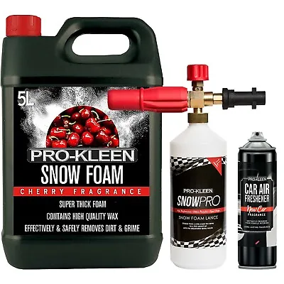 ProKleen Snow Foam Car Shampoo PH Neutral Wash 5L Vehicle Detailing Lance Kit • £32.95