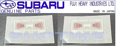 SUBARU GENUINE GC8 Impreza WRX STI Security Window Glass Sticker Decal Label Set • $11