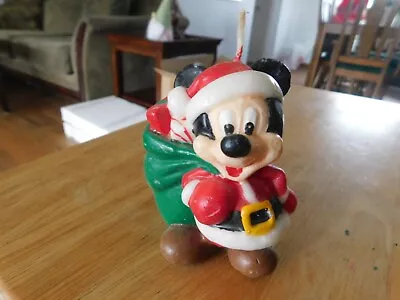 MICKEY MOUSE CHRISTMAS CANDLE 3  Tall Approx • $5