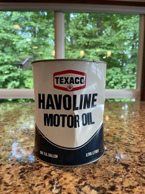 $5 • Buy Vintage Texaco Havoline Motor Oil Can One U. S. One Gallon 