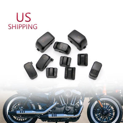 $13.14 • Buy ABS Hand Control Switch Cover Housing Button Cap For Harley Dyna Street Glide 10