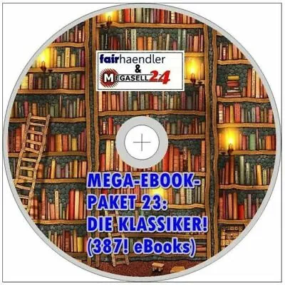 ☝ Mega Ebook Paket 23 CD - DIE KLASSIKER Auf CD Rom 387 EBooks EPUB PDF Sammlung • £8.50