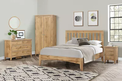 Traditional Birlea Hampstead Oak Bed Frame Available In 4FT 4FT6 & 5FT • £294.77