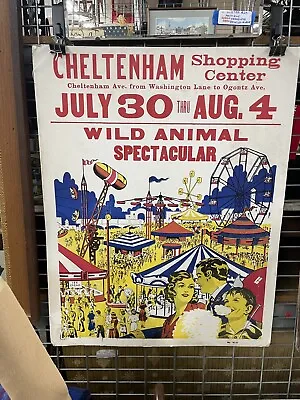 $35 • Buy Original Vintage Circus Poster - Great Color!