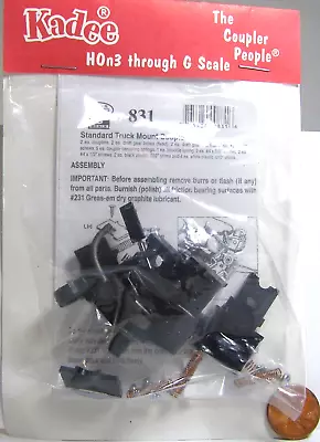 Kadee G Scale Model RR Parts Standard Truck Mount Coupler 831   RY8 • $9.95