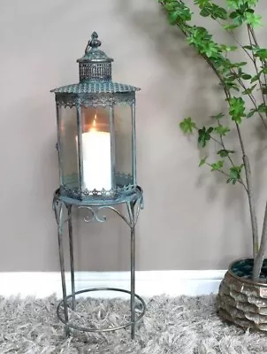 French Style Lantern On Stand Candle Holder • £74.99