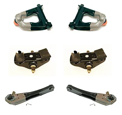 1967 Mustang Deluxe 6 Pc Suspension Kit Upper Lower Control Arms Spring Saddles • $399.95