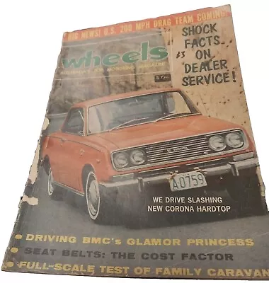 Mar 1966 WHEELS Magazine TOYOTA CORONA HARDTOP  Vanden Plas Princess  • $14.95