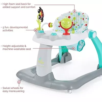 Kolcraft Tiny Steps 2-in-1 Infant Baby Activity Baby Push Walker Foldable NEW • $23.39