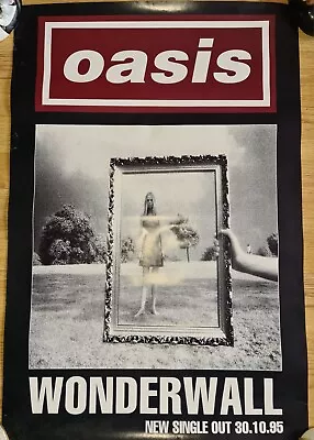 Oasis Wonderwall Poster - Original 30x20 Promotional Poster 1995 Liam Gallagher • £35