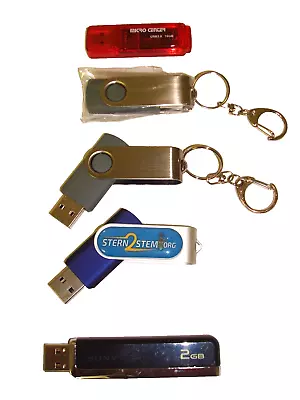 USB Thumb Flash Drive Lot Keychain Sony Micro Center 256 MB -  16 GB - 2 GB • $24.99