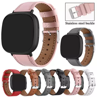 For Fitbit Versa 4 /Fitbit Sense 2 Leather Watch Band Replacement Bracelet Strap • $16.99