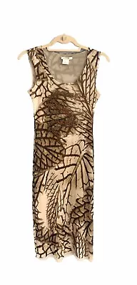 D. Exterior Snake Leaf Print Dress • $55