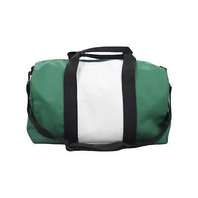 Lacoste Parfums Holdall Green Black Cream Canvas Shoulder Duffle Gym Bag New • £19.95