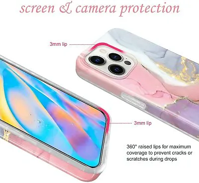 $9.98 • Buy Marble Cover F IPhone 11 12 13 Pro Max XR XS  ShockProof Silicone Case