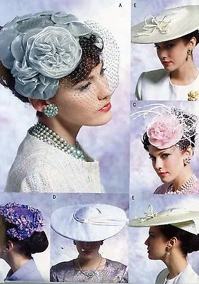 Pattern Vogue Accessories - Vintage Hats Circa 1950 Uncut  V0652 • $11.99