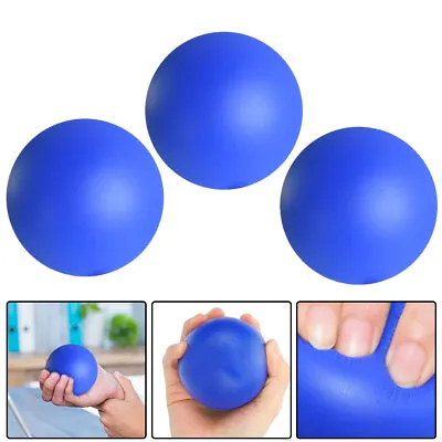 3X Therapy Massage Grip Ball For Hand Finger Strength Exercise Stress Relief NEW • £3.99